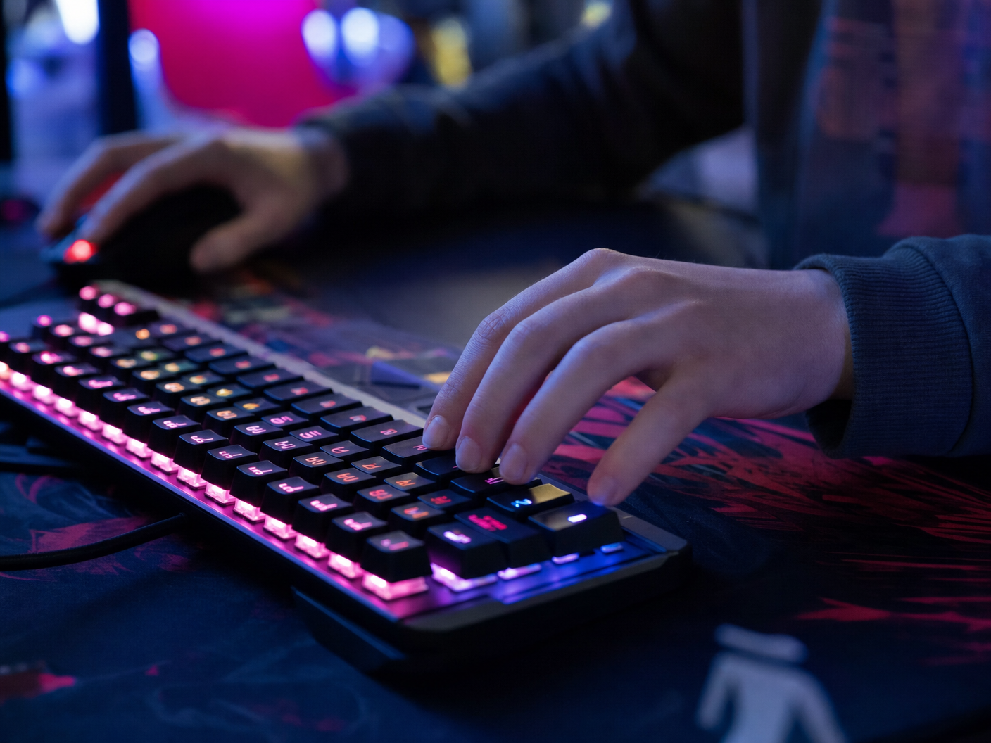 Competitive gaming setup